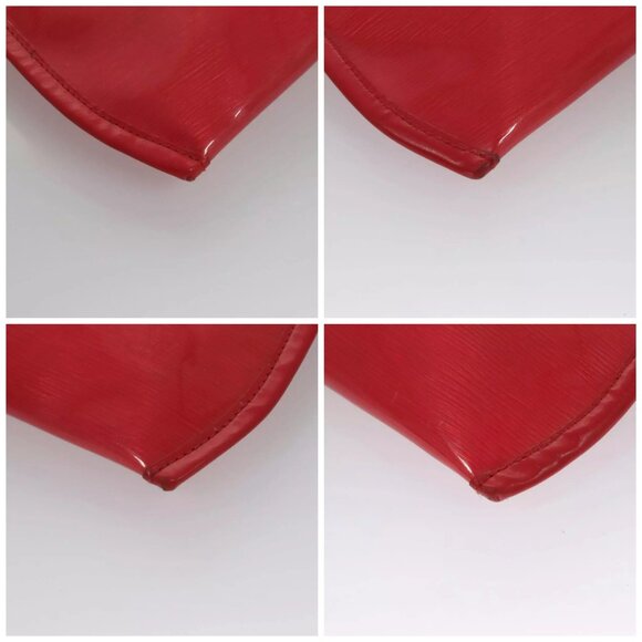 LOUIS VUITTON Epi Plage Via Hand Bag Vinyl Red Grenadine M92152 LV Auth bs20812 - Picture 15 of 15